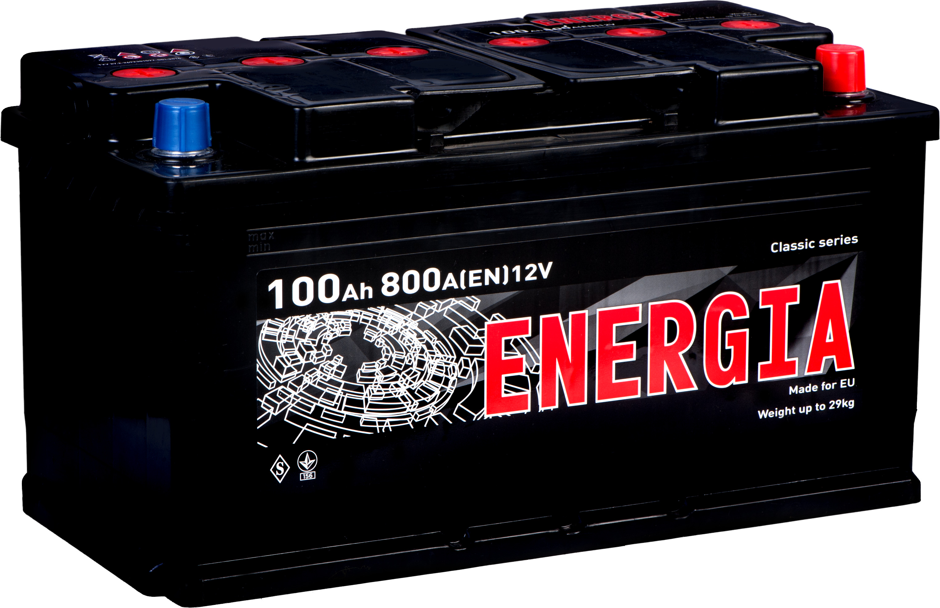 Акумулятор ENERGIA 6CТ-100АЗ L